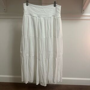 Garage White Smock Skirt